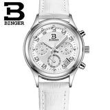 Switzerland Binger watches women luxury quartz waterproof full stainless steel Chronograph Wristwatches BG6019-W3 - Urban Vault