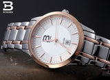 Switzerland Wristwatches BINGER business sport men quartz watches sapphire leather strap Water Resistance BG-0392 luxury brand - Urban Vault