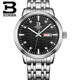Switzerland Binger watches women fashion luxury watch ultrathin quartz glowwatch leather strap Wristwatches B3036G-4 - Urban Vault