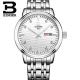 Switzerland Binger watches women fashion luxury watch ultrathin quartz glowwatch leather strap Wristwatches B3036G-4 - Urban Vault