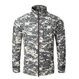 MEGE Men Fashion Military Hunt windcheater Jacket Tactical Sharkskin Softshell Standcollar Fleece coats Army Camouflage Clothing - Urban Vault