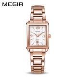 MEGIR Ladies Watches Rose Gold Luxury Women Bracelet Watch for Lovers Fashion Girl Quartz Wristwatch Clock Relogio Feminino 1079 - Urban Vault
