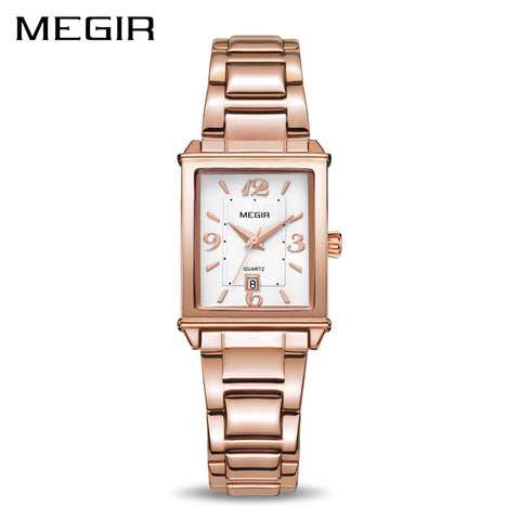 MEGIR Ladies Watches Rose Gold Luxury Women Bracelet Watch for Lovers Fashion Girl Quartz Wristwatch Clock Relogio Feminino 1079 - Urban Vault