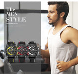 Creative MEGIR Race Chronograph Sport Watch Men Silicone Army Military Wrist Watches Clock Men Top Brand Luxury Relogio Masculino - Urban Vault