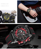 Creative MEGIR Race Chronograph Sport Watch Men Silicone Army Military Wrist Watches Clock Men Top Brand Luxury Relogio Masculino - Urban Vault