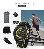 Creative MEGIR Race Chronograph Sport Watch Men Silicone Army Military Wrist Watches Clock Men Top Brand Luxury Relogio Masculino - Urban Vault