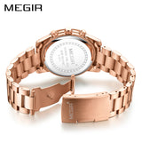 MEGIR Elegant Chronograph Women Watches Relogio Feminino Luxury Brand Ladies Sport Wrist Watch Clock Girl Lovers Wristwatches Hour xfcs - Urban Vault