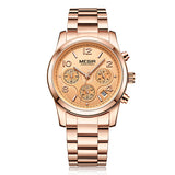 MEGIR Elegant Chronograph Women Watches Relogio Feminino Luxury Brand Ladies Sport Wrist Watch Clock Girl Lovers Wristwatches Hour xfcs - Urban Vault