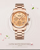 MEGIR Elegant Chronograph Women Watches Relogio Feminino Luxury Brand Ladies Sport Wrist Watch Clock Girl Lovers Wristwatches Hour xfcs - Urban Vault