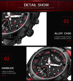 MEGIR Endurance Chronograph Sport Watch Men Quartz Wristwatches Clock Fashion Leather Army Military Watches Hour Time Relogio Masculino - Urban Vault