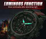 MEGIR Endurance Chronograph Sport Watch Men Quartz Wristwatches Clock Fashion Leather Army Military Watches Hour Time Relogio Masculino - Urban Vault