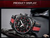 MEGIR Endurance Chronograph Sport Watch Men Quartz Wristwatches Clock Fashion Leather Army Military Watches Hour Time Relogio Masculino - Urban Vault