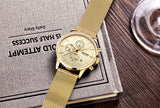MEGIR Harvard Watch Men Stainless Steel Quartz Men Watches Chronograph Watch Clock Men Relogio Masculino for Male Students Relogios - Urban Vault