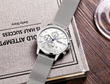 MEGIR Harvard Watch Men Stainless Steel Quartz Men Watches Chronograph Watch Clock Men Relogio Masculino for Male Students Relogios - Urban Vault
