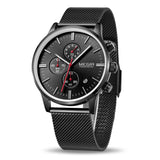 MEGIR Harvard Watch Men Stainless Steel Quartz Men Watches Chronograph Watch Clock Men Relogio Masculino for Male Students Relogios - Urban Vault